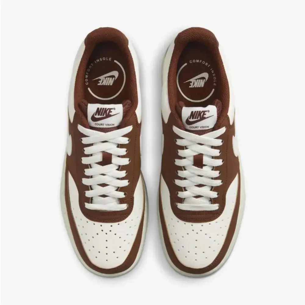 Nike Court Vision Low IM1652-101 Sneaker Womens 10 Ivory Lifestyle Shoes DDK1237